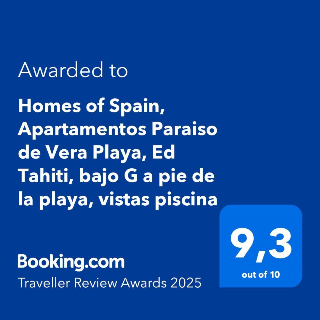 Homes Of Spain, Apartamentos Paraiso De Vera Playa, Ed Tahiti, Bajo G A Pie De La Playa, Vistas Piscina Zewnętrze zdjęcie